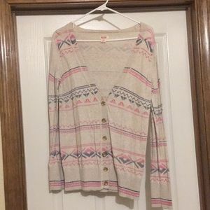 Aztec design cardigan